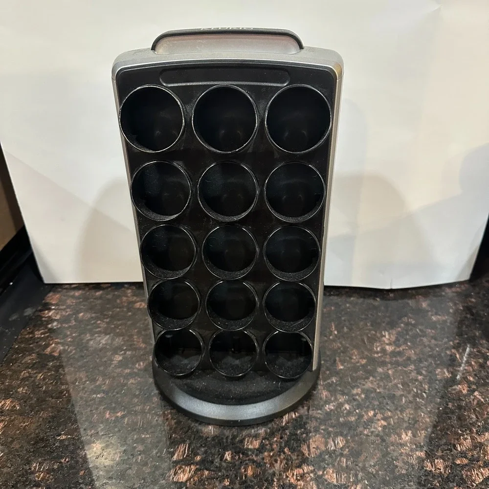 Keurig KCC 30 K Cup Carousel 30 Pod Holder Spinner Coffee Organizer Silver Black